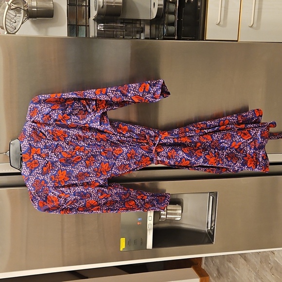 💕RODEBJER💕 Milia Wrap Dress ~ Deep Sea Blue Small S - Picture 7 of 13